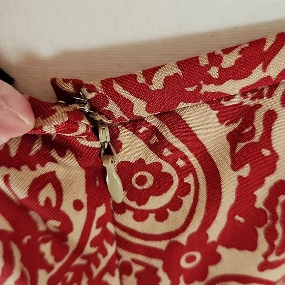 Ann Taylor women's silk wool blend midi skirt - Picture 5 of 6